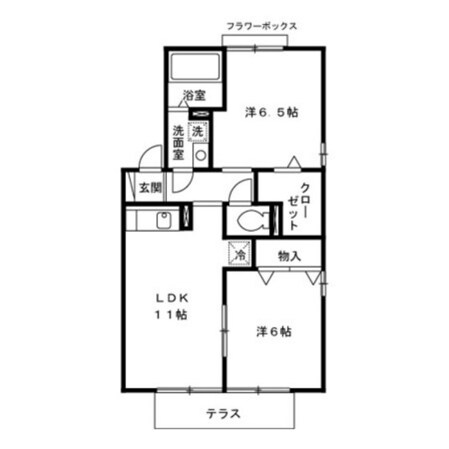 サニーコートの物件間取画像